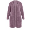 Avenue Women's Plus Size Sienna Plush Cardigan - 4 of 4