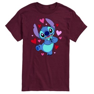 Men's - Lilo and Stitch - Heart Eyes Short Sleeve Graphic T-Shirt - 1 of 4