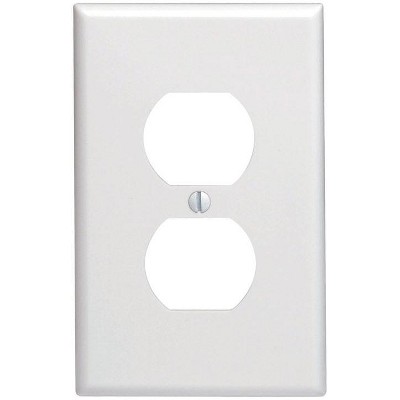 Leviton White 1 gang Thermoset Plastic Duplex Wall Plate (Model No. 80503-W) (Pack of 20)