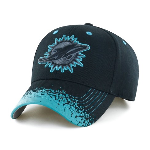 Nfl Miami Dolphins Black Spray Hat : Target