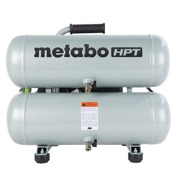 Metabo HPT EC99SM 2 HP 4 Gallon Oil-Lube Twin Stack Air Compressor Manufacturer Refurbished
