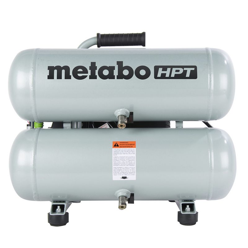 Metabo HPT EC99SM 2 HP 4 Gallon Oil-Lube Twin Stack Air Compressor Manufacturer Refurbished, 1 of 5