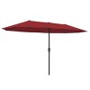 Ainfox 13ft Outdoor Patio Umbrella Double-sided Deck Pool Umbrella with 1.5 Inch Pole, Fade Resistant  for Porch, Market, Backyard - 3 of 4
