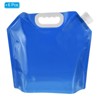 Unique Bargains Plastic Camping Hiking Collapsible Water Container Reservoirs 5L/1.3 Gallon 6 Pcs - 3 of 4