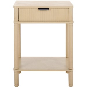 Thurston 1 Drawer Accent Table - ACC5723A - Natural - Safavieh - 1 of 4