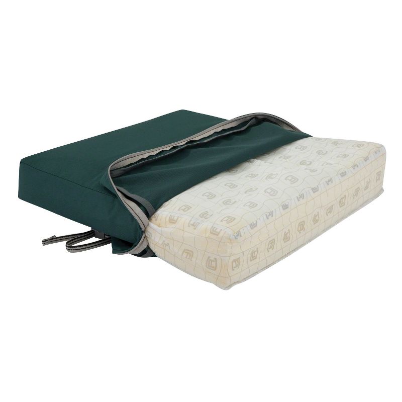 25&#34; x 22&#34; x 4&#34; Ravenna Water-Resistant Patio Back Cushion Mallard Green - Classic Accessories, 4 of 13