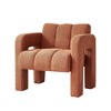 Upholstered Accent Chair 31.10" Wide Boucle Modern Accent Chair Side Chair Comfy Wide Armchair For Bedroom, Office, Home, Living Room - 3 of 4