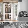 Aheaplus Freestanding Corner Closet Organizer, Closet System with Hanging Rods and Storage Shelves - 4 of 4