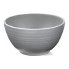 TAG 22 oz. 6 in. Light Gray Brooklyn Melamine Plastic Dinnerware Bowl Dishwasher Safe Indoor Outdoor Round Grey Set 4 - 3 of 3