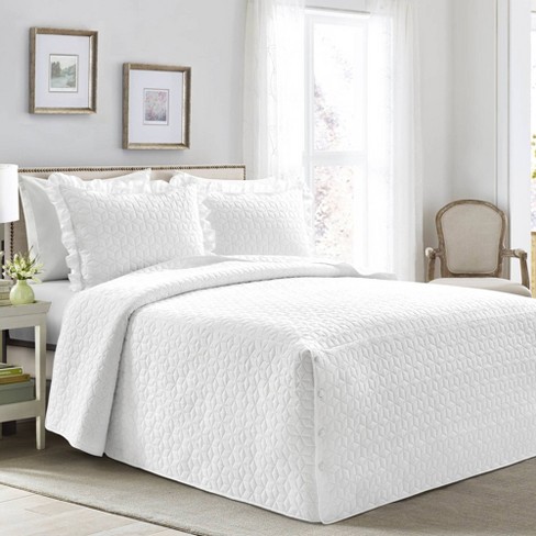 White bedspread 2024 queen target