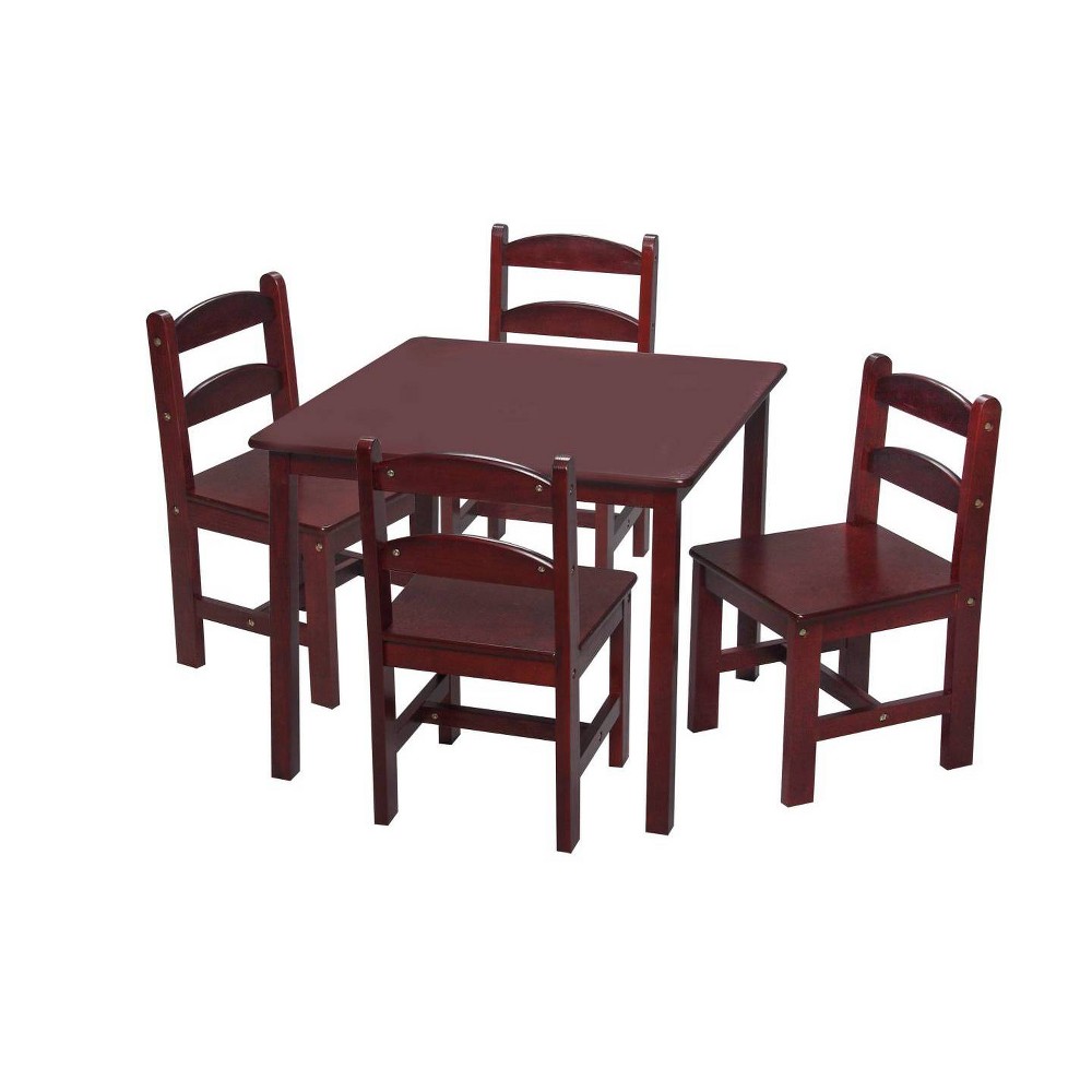 Photos - Other Furniture 5pc Kids' Square Table and Chair Set Cherry - Gift Mark