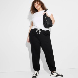 Women's High-Rise Slim Fit Joggers - Wild Fable™ - 1 of 3