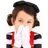 HalloweenCostumes.com Girl's Mime Costume for Toddlers - 4 of 4
