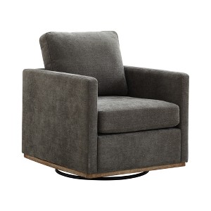 Lyngins Chenille Square Swivel Accent Chairs,Upholstered Arm Chairs for Living Room,Bedroom - 1 of 4