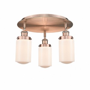 Dover - 3 Light Flush Mount In Art Deco Style-10 Inches Tall and 16.25 Inches Wide - 1 of 1
