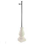 Home Decor White Display Pole  -  One Display Pole 21 Inches -  Stake  -   -  Wood  -  White
