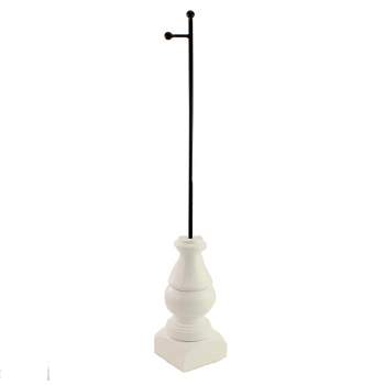 Home Decor 21.0 Inch White Display Pole Stake Decorative Easels Or Stands