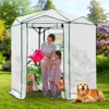 EAGLE PEAK 6.6x6.6 ft Hexagon Pop up Greenhouse, Portable Walk-in Greenhouse, All-Weather Plant Shelter, PE Cover - 2 of 4