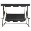 vidaXL Outdoor Swing Bench with Canopy Anthracite - 2 of 4