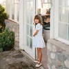 Girls' Organic Puff Sleeve Sweater Dress, Kids - 3 of 4