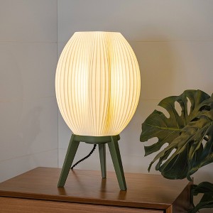 16.5" Wavy Modern Contemporary Plant-Based PLA 3D Printed Dimmable LED Table Lamp - JONATHAN Y - 1 of 4