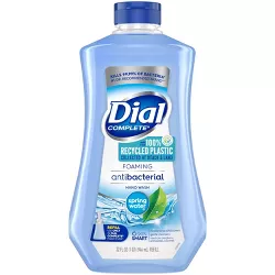 Dial Complete Antibacterial Foaming Hand Wash Refill - Spring Water - 32 fl oz