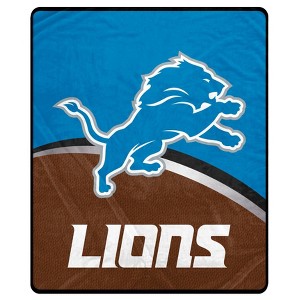 NFL Detroit Lions Gameball Ultra Soft Tailgate Throw Blanket - 1 of 2