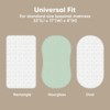 KeaBabies Bassinet Sheet for Baby Girls, Boys, 2-Pack Isla Fitted Bassinet Sheets, Bassinet Mattress Sheets - 2 of 4
