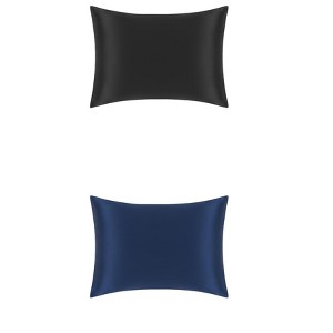 Unique Bargains 50% Silk Envelope Closure Soft Pillowcase for Hair and Skin 20"x30" 2 Packs - 1 of 4