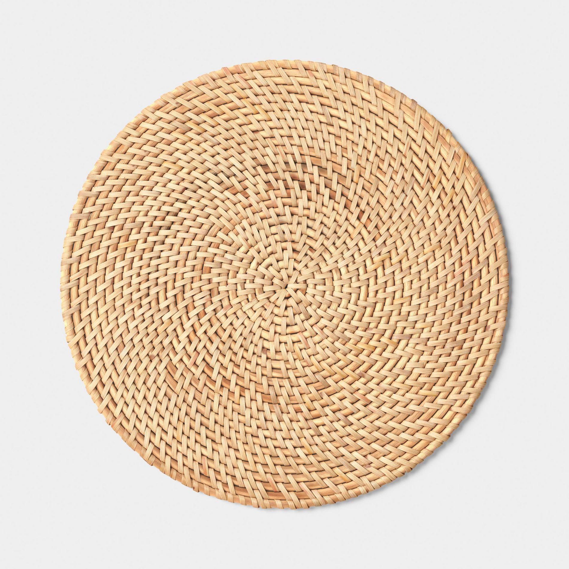 Round Rattan Charger Light Tan Naturals - Threshold™