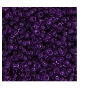 John Bead Miyuki Glass Seed Beads 11/0 (22gms), Light Amethyst Transparent [DB0157] - 1 of 2