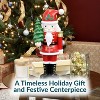 Sunnydaze Small Indoor Christmas Nutcracker Statue - Santa Claus with Tree - Red/Green - 16.75" - 4 of 4