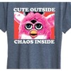 Women's - Furby - Cute Inside Chaos Inside Short Sleeve Graphic T-Shirt - 2 of 4