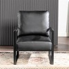 Airsurfer Classic Mid-Century Modern Accent Chair with Durable Square Metal Frame, Spotted Microfiber Armchair for Living Room - 2 of 4