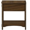 Vynxaria Transitional Accent Table, End Table, Nightstand, Brown Veneer, 11.75" W x 21.75" L x 24.25" H - 4 of 4