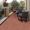 Gulches Interlocking Deck Tiles Flooring, 12.00"x12.00"(Pack of 44), Patio Flooring Outdoor  for Garden Poolside Front/Back Yard, Mahogany Colour - 2 of 4