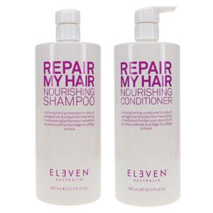 ELEVEN Australia Repair My Hair Nourishing Shampoo 32.5 oz & Repair My Hair Nourishing Conditioner 32.5 oz Combo Pack - 1 of 4