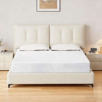 Dyonery  8-10" Memory Foam Mattress with Tencel Cover, Cooling Green Tea Gel, Medium Firm Support, Fiberglass-Free, CertiPUR-US