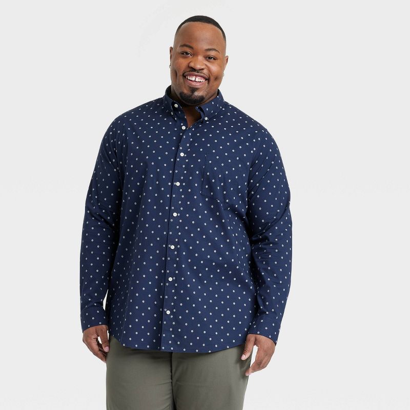 Men's Long Sleeve Slim Fit Button-Down Shirt - Goodfellow & Co™, 1 of 5