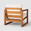 Kaufmann Wood Patio Club Chair - Linen - Project 62™ - image 4 of 4