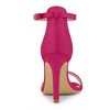 Allegra K Women's Faux Suede Ankle Buckle Strap High Stiletto Sandals - 3 of 4