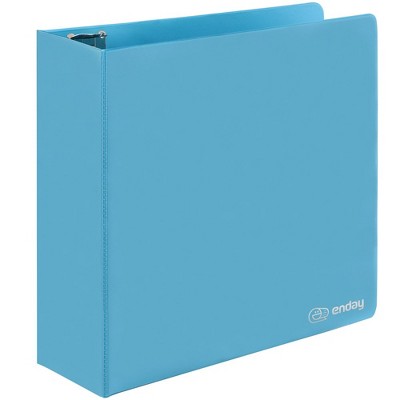  2 Inch 3 Ring Binder 2” Blue, Slant D-Ring 2 in Binder Clear  View Cover with 2 Inside Pockets, Heavy Duty Colored School Supplies Office  and Home Binders – by Enday : Office Products