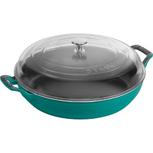 STAUB Cast Iron 3.5-qt Braiser with Glass Lid - 1 of 4