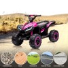 12V Ride On Toy ATV, Battery Powered 4 Wheeler Quad Car, Electric ATV with Remote Control, Music, Horn, Monitor Display, LED Lights for Toddlers 3-10 - 3 of 4