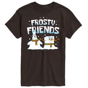 Men's - SpongeBob SquarePants - Frosty Friends Patrick and Spongebob Short Sleeve Graphic T-Shirt - 1 of 4