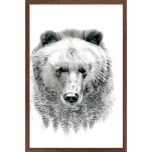Trends International Bear - Trees Framed Wall Poster Prints - 1 of 4