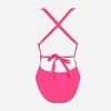 Women's Plunging Neck Front Cutout One Piece Swimsuit - Cupshe - 3 of 4