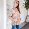 Anna-Kaci Women's Leopard Print Hoodie with Drawstring and Kangaroo Pocket for Daily Wear- X Large, Brown - 2 of 4