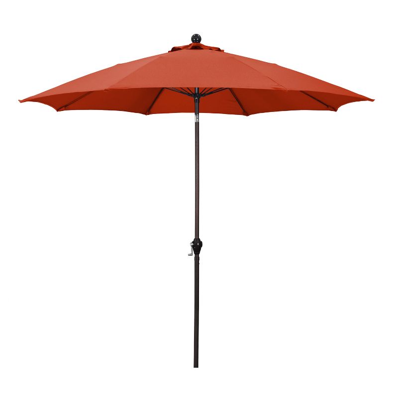 Astella 9&#39; x 9&#39; Aluminum Crank Lift Patio Umbrella Red, 1 of 7