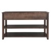 ACEPANO 50 in. W Retro Design Console Table with Two Open Shelves-Brown - 3 of 4